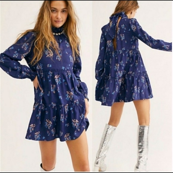 Free People Petit Fours Floral Mini Dress - Picture 7 of 7